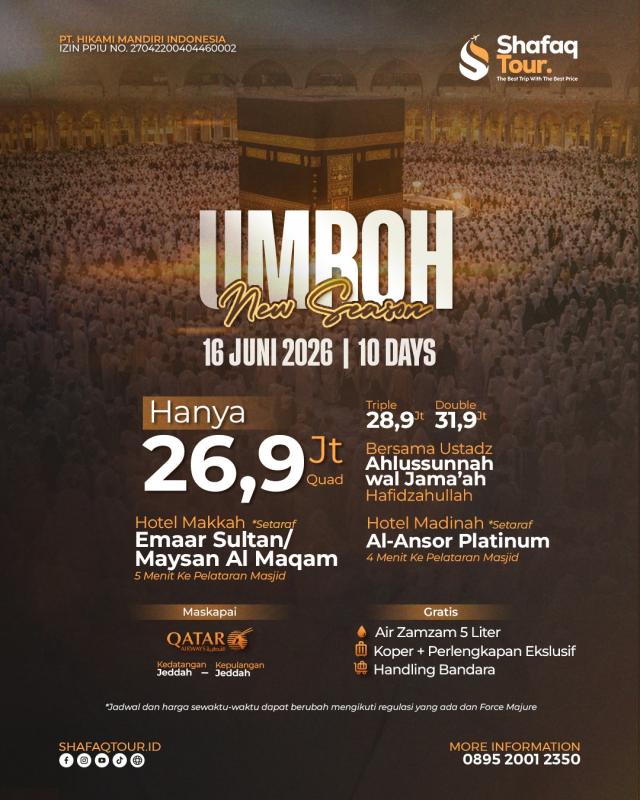 Umroh New Season 16 Juni 2026