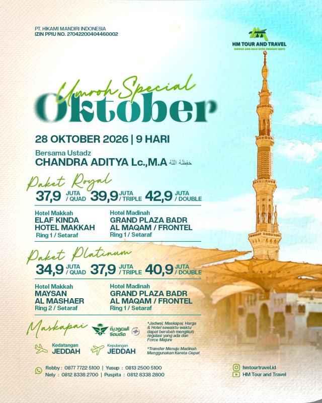 Umrah Special 28 Oktober 2026
