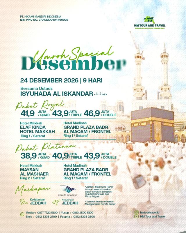 Umrah Special 24 Desember 2026